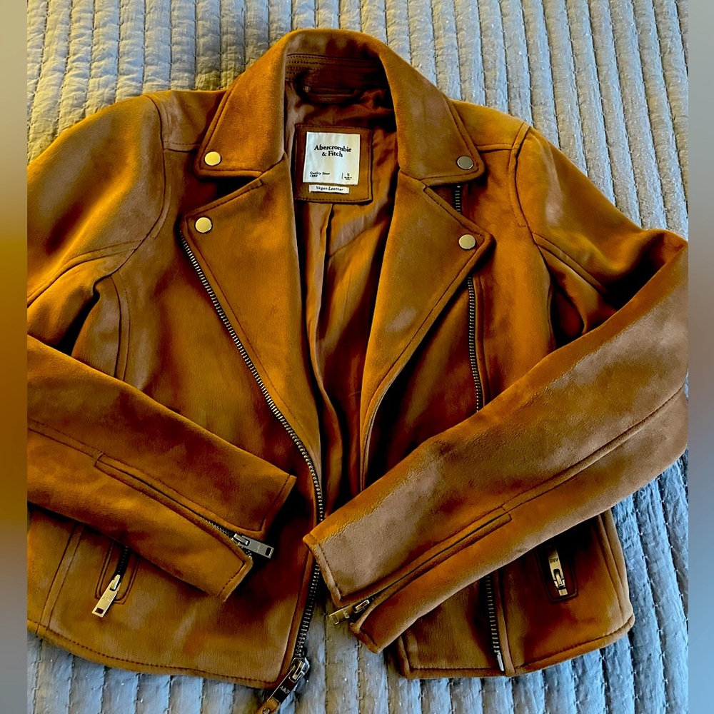 Like New Vegan Suede Moto Jacket